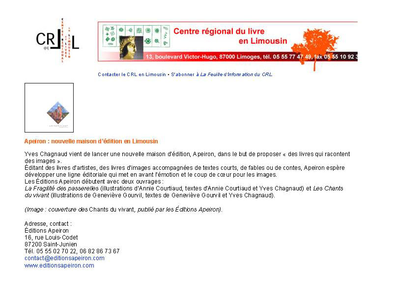 annonce CRL